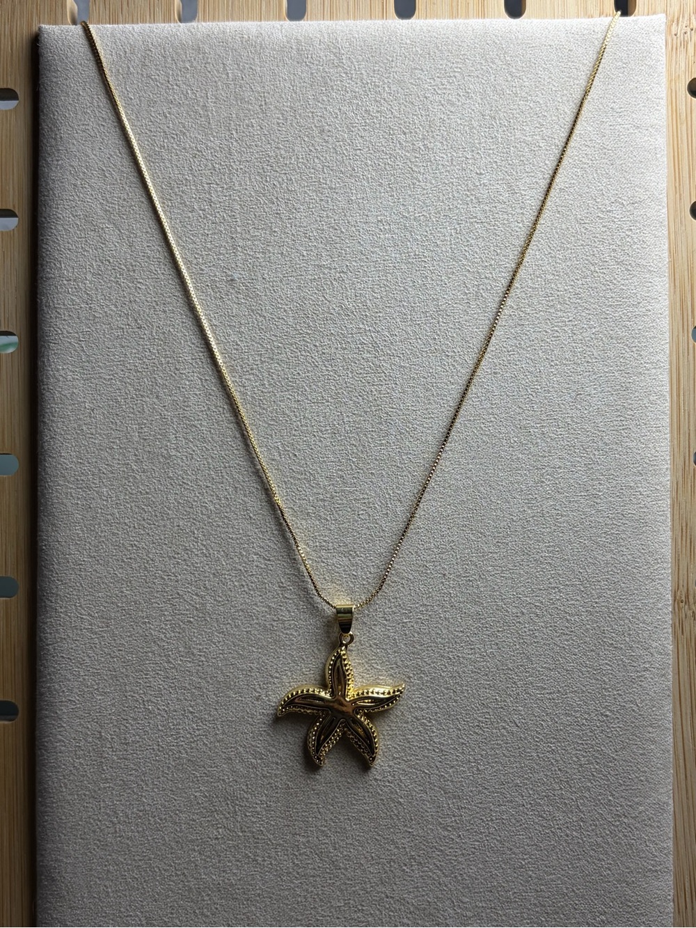 Gold Starfish Pendant Necklace - Women Jewelry